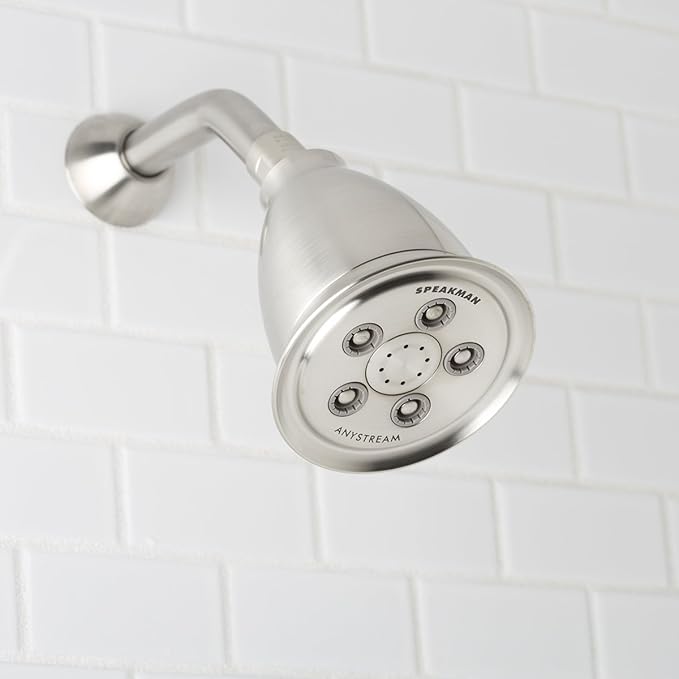 Speakman, Brushed Nickel S-2005-HB-BN-E2 Hotel Anystream Multi-Function 2.0 GPM Adjustable Shower Head