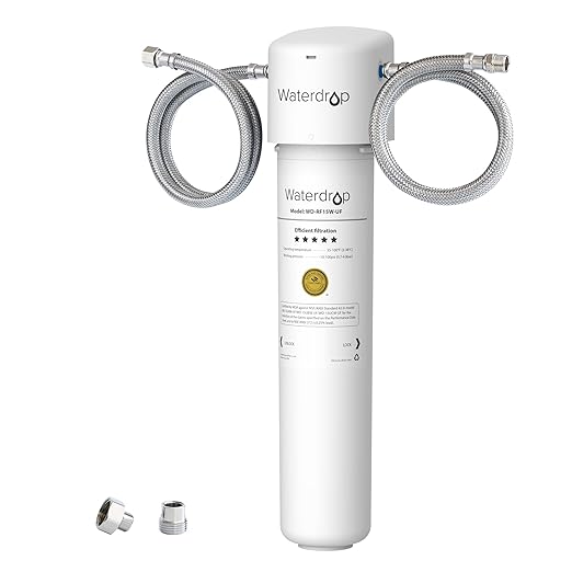 Waterdrop Under Sink Water Filter, Under Sink Water Filtration System, 2 Years or 16K Gallons, 0.01 Micron Ultra Filtration for Baçtёria Reduction, Reduces Lead, Chlorine