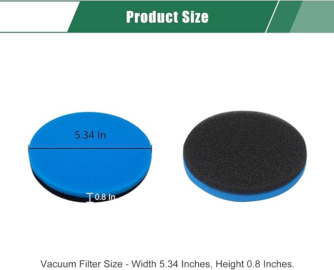 Replacement Filter Compatible with Bissell 3197A 3197 3198A 3198 3195 3196 CleanView Swivel Rewind Pet Reach Upright Vacuum, Part # 12141 (Blue- 4 Pack)
