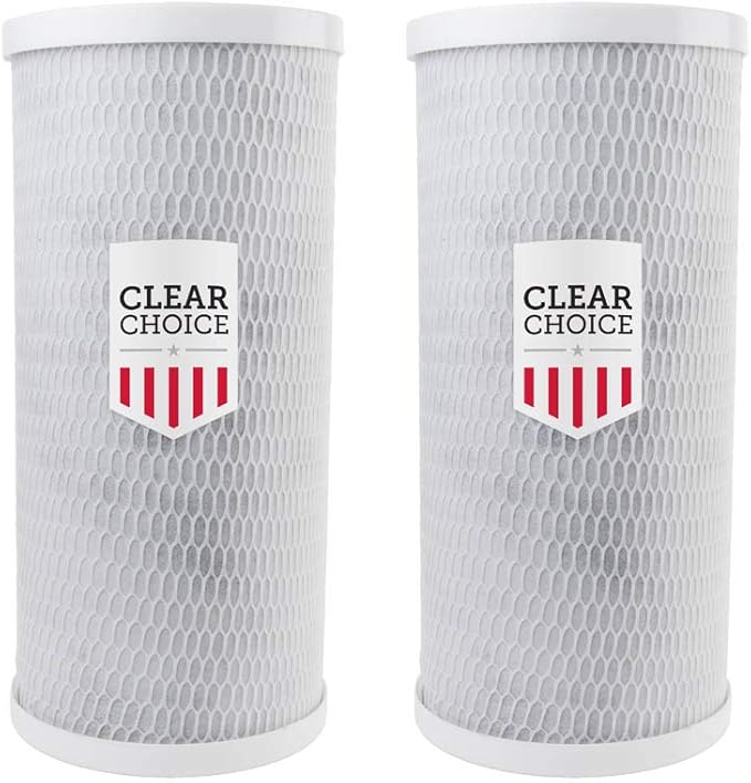 Clear Choice Sediment Water Filter 0.5 Micron 10 x 4.50" Water Filter Cartridge Replacement 10 inch RO System 155170, 2-Pk