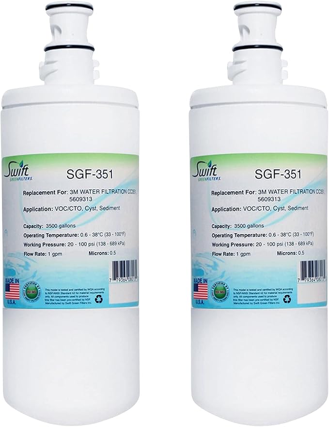 Swift Green Filters SGF-351 Compatible Commercial Water Filter for CC351, 5609313, Made in USA, (1 Pack), White (2 Pack)