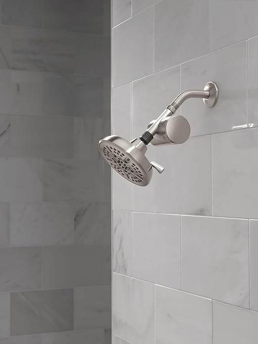 Delta Faucet Clarifi Standard Shower Filter Attachment Satin Nickel with Additional Filter Cartridge