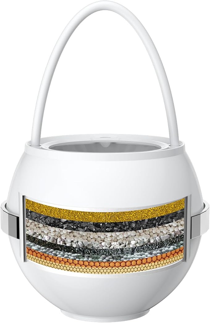 Bath Water Filter for Tub Faucet with Overflow,2,500 Gallons of Filtration,Remove contaminants,Chlorineand Fluoride,Hard Water Softener,Enhances The Health of Skin,Hair,Nails(Premium Version)