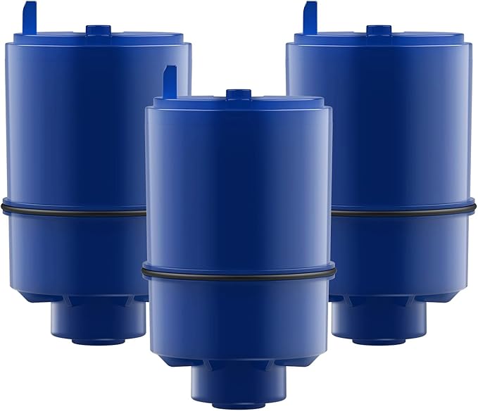 GLACIER FRESH NSF Certified Water Filter - Compatible with PUR® Filters RF9999® and RF-3375 - Replacement Faucet for All PUR® Systems - 3 Pack