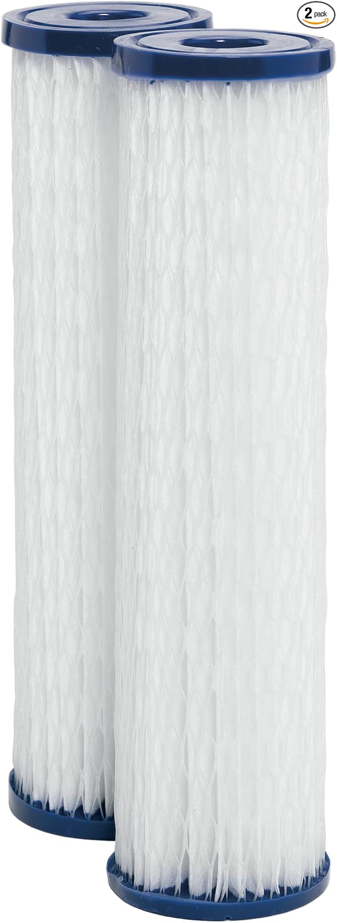 GE FXWPC Whole House Water Filter, Replacement for Water Filtration System, NSF Certified: Reduces Sediment, Rust & Other Impurities, Replace Every 3 Months for Best Results, 2 Filters