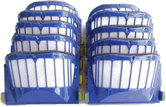 Replacement Parts 10 x Aero Vac Filters Kit Compatible with iRobot Roomba 500 600 Series 536 550 614 620 630 645 650 655 660 665 671 675 680 685 690 692 695 Vacuum Accessory