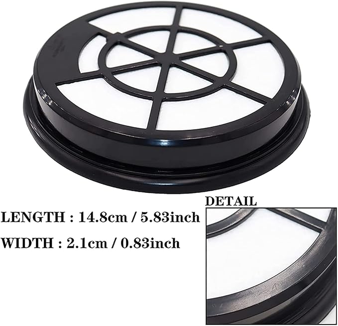 2 Pack Replacement HEPA Filters Compatible with Eureka Whirlwind NEN110A/NEN110B Bagless Canister Vacuum Cleaner Accessories