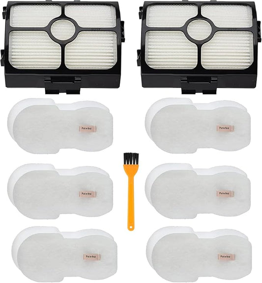 Vacuum Filter Replacement for Shark HZ3002 HZ3000 HZ4001AMZ HZ4002 Stratos Ultralight Corded Stick Vacuum Cleaner, Replace part XFFKHZ3000 XHFHZ3000, 2 HEPA Filter & 6 Foam and Felt Filters