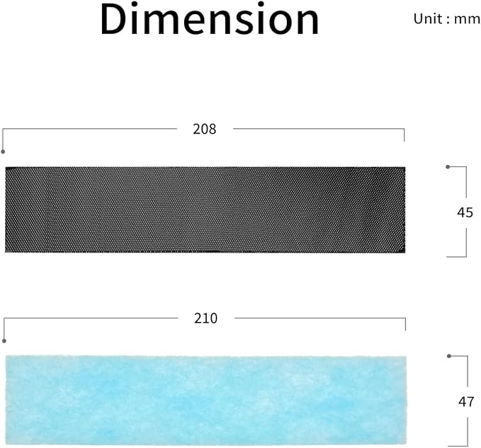 Annual Mini Split Filter Bundle Compatible with Mitsubishi Electric MAC-2330FT-E and MAC-3000FT-E Filter Bundle, Anti-Allergy, Included Enzyme and Deodorizing Filters, without Frames (4 pk)