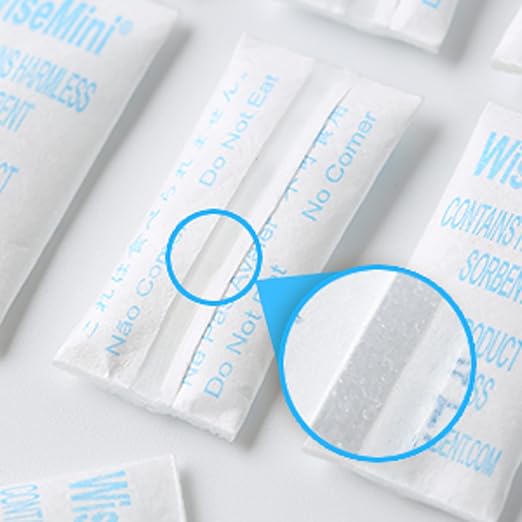 0.5 Gram 1500 Pack Silica Gel Packs, Dessicant Packets, Moisture Absorbers for Food Storage, Food Grade Desiccant Dehumidifiers, WiseMini