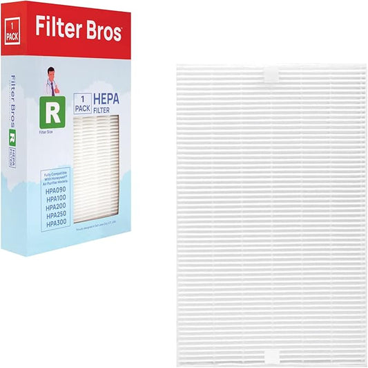Filter Bros HRF-R1 HEPA Replacement Filter R 1 Pack Fits Honeywell HPA100 Series