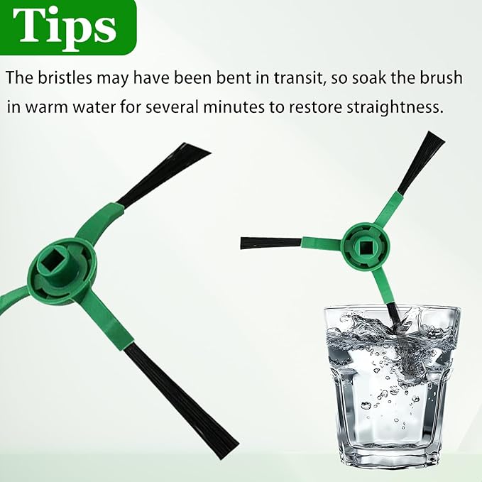 Replacement Parts for iRobot Roomba Plus 505 Combo/Plus 405 Combo Robot Vacuum Cleaner Accessories Kit Include 1 Main Brush 4 Side Brush 2 Filter 2 Mop Pad 2 Dust Bag