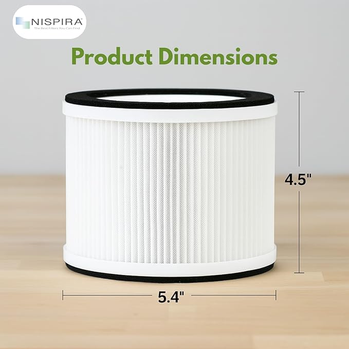 Nispira True HEPA Filter Replacement Compatible with Rigoglioso Air Purifier GL-2109 GL2109. 3 Packs