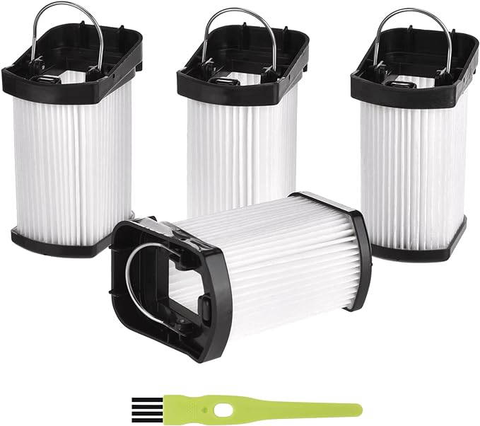 4 Pack Replacement Vacuum Filter for Shark WANDVAC POWER PET WV401BL WV401PK WV403BR WV410BL WV410GN WV410PR Cordless Handheld Vacuum, Fabric Filter Compare to Part # XFFWV400