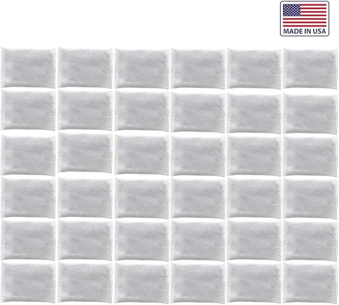 Green Piece® Activated Charcoal Water Filter Replacements (Made in USA) - Great for Megahome and Other Countertop Water Distillers - Pack of 36 - Deluxe Version