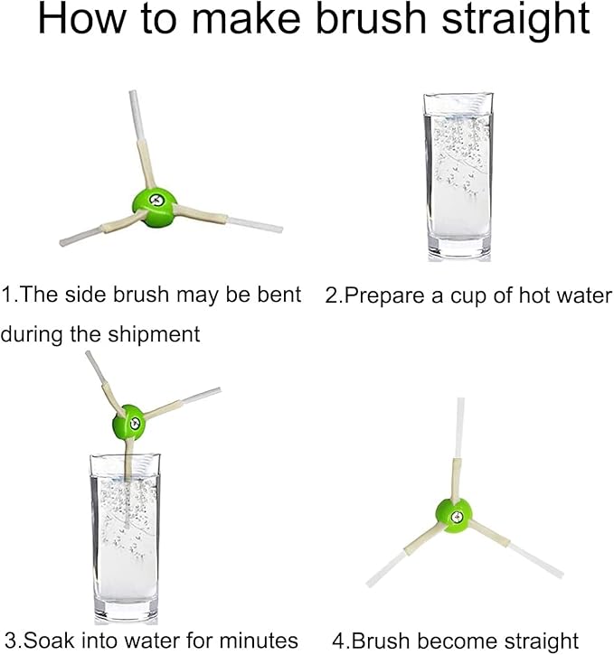 Replacement Parts Accessories for iRobot Roomba i7 j7 i6 i8 i3 i4 i1 e5 e6 I E Series Vacuum Cleaner Includes 1 Pack Bristle Brush,and 3 Pack Filter,Side Brush