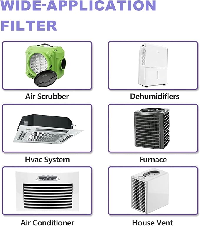 12x12x1 Furnace Air Filters 2 Pack, MERV 11 MPR 1000 & FPR 7 Filtering, HVAC Air Filter Replacement (exact dimensions: 11 3/4"x 11 3/4"x3/4")
