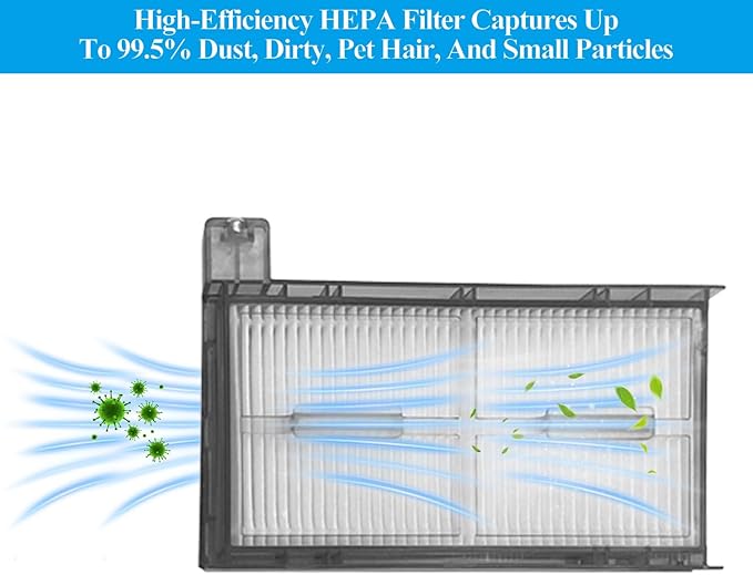 Replacement Parts for Eufy X8 Pro Robot Vacuum Series - Includes 1 Rolling Brush, 2 Side Brushes, 4 Filters, 2 Mop Cloths - Durable and Reusable Accessories for Eufy X8 Pro Robot Vacuum Cleaner