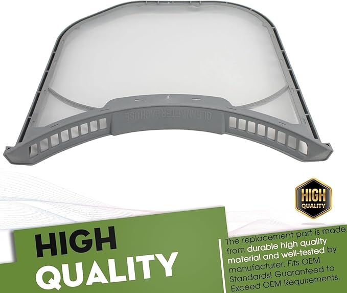 2-Pack Lint Filter Stainless Steel Mesh Screen Replacement for LG DLE3500W00 DLGX4271W DLEX3500W DLEX3700W DLEX4000W Dryer