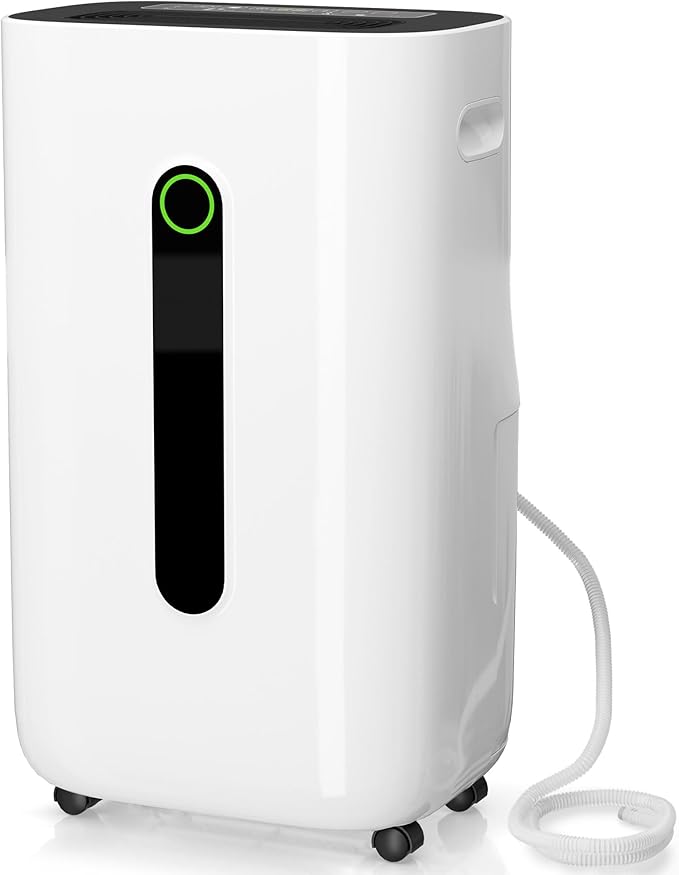 4500 Sq.Ft 70 Pint Dehumidifier for Basements and Home-with Drain Hose,1.7Gallon Water Tank,Intelligent Humidity Control,Dual Protection and 4 Modes,for Large room