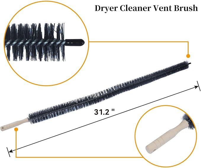 GELASKA ADQ56656401 Dryer Lint Filter Upgraded Stainless Steel Mesh Screen with Dryer Vent Cleaner Brush Replaces ADQ56656401, ADQ566564, AP4457244, 1462822, AH3531962, EA3531962, PS3531962