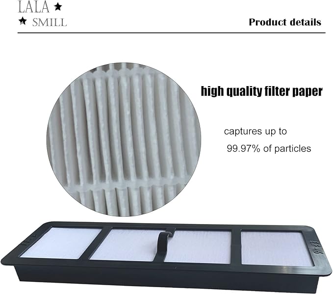 Replacement HEPA Vacuum Filter EF-6 (EF6) for Eureka Airspeed Upright Vacuum Cleaners AS1000, AS1001, AS1004, AS1000A, AS1001A, 3 pcs