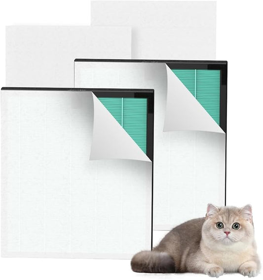 HY4866 Filters Replacement Compatible with MORENTO HY4866, WESTHEY HY4866, YIOU M1 Air Cleaner Purifier, 2 Pack H13 True HEPA Enhanced Air Filter Pet Dander Version + 4 Pack Extra Pre-filter