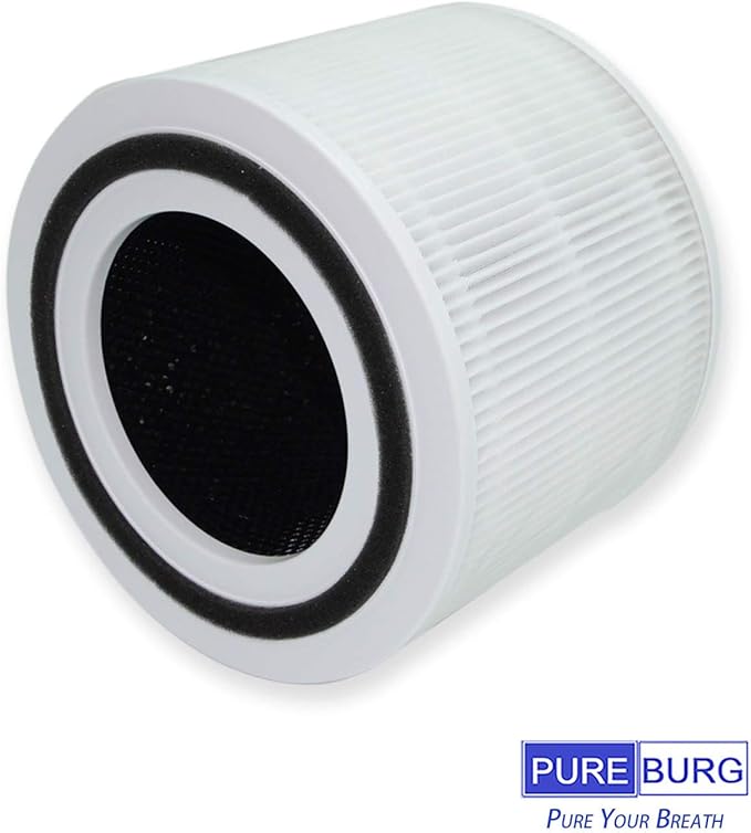 PUREBURG Replacement Filter Compatible with CLEVAST CL-AP220 AP220 Air Purifier,2-Pack H13 HEPA Activated Carbon 2-in-1 3-Stage Filtration Air Clean Dust VOCs