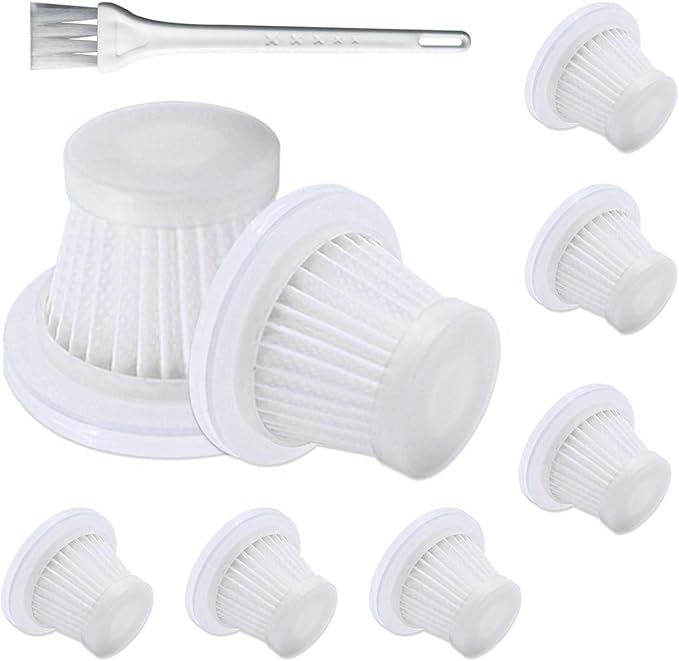 8 Pack lt-117c Multifunction Vacuum Cleaner Filter Replacement Compatible with KMM Handheld Car Vacuum Cleaner Filters, Model LT-117C, Washable Hepa Filter for Car, Home, Office, Pet