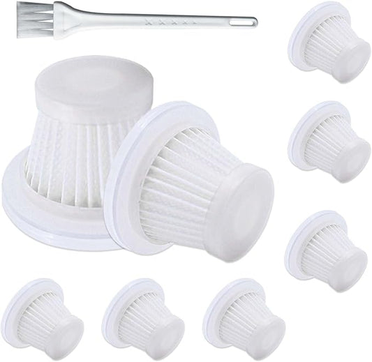 8 Pack lt-117c Multifunction Vacuum Cleaner Filter Replacement Compatible with KMM Handheld Car Vacuum Cleaner Filters, Model LT-117C, Washable Hepa Filter for Car, Home, Office, Pet