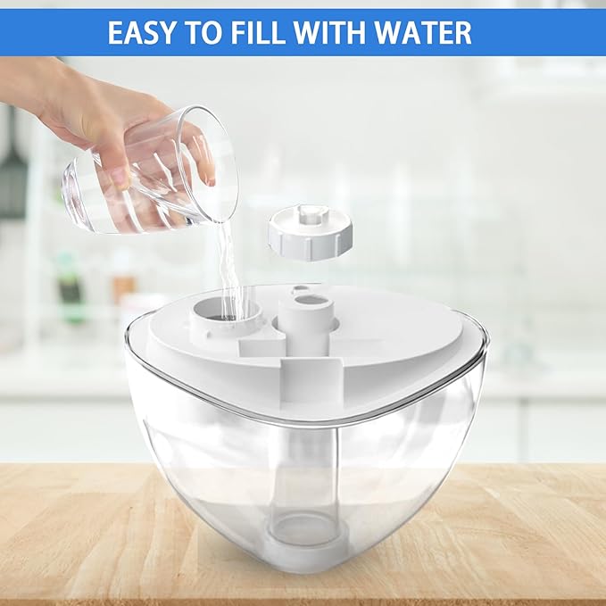 Petyoung Ultrasonic Mist Humidifier with Night Light, Quiet Auto Shut- Off Air Humidifiers for Bedroom, Desk Humidifiers Essential Oil Diffuser with Removable 1.5L Water Tank