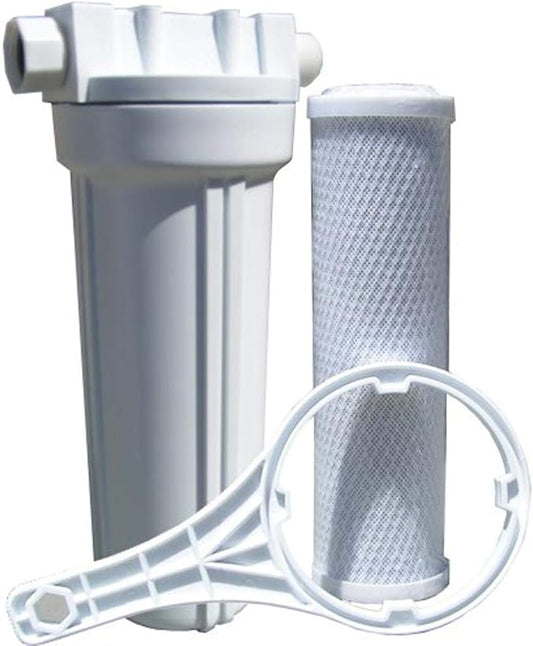 FLOW/PURWATT Watts 520021 RV/Boat Single Exterior Water Filter with Garden Hose Fittings