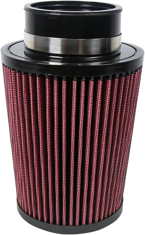 2.75 Inch 70 mm Inlet Cold Air Intake Filter Cone Replacement Quality Dry Air Filter Red