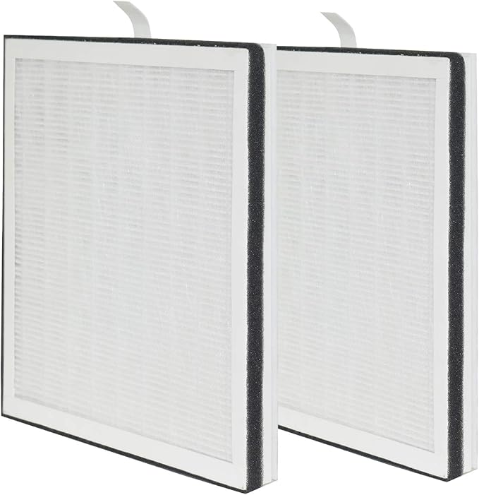 2 Pack High Efficiency 3-in-1 True HEPA Replacement Filter, Compatible with Pure Enrichment Pure Zone PureZone, Replace Part # PEAIRFIL