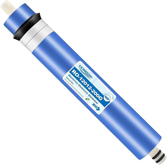 2012-200 GPD Universal Reverse Osmosis RO Membrane Element，12"x2" Replacement Water Filter,for Under Sink Home Drinking RO Water Purifier System