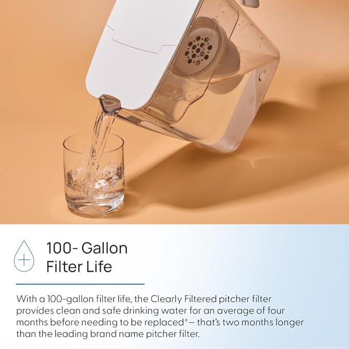 Clearly Filtered Water Pitcher Replacement Filter (Single)