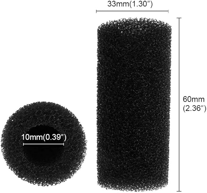 4 Pack Aquarium Pre-Filter, Small Foam Sponge Pond Filter Pad Media for Replacement Filter Fish Tank, for Outdoor Ponds