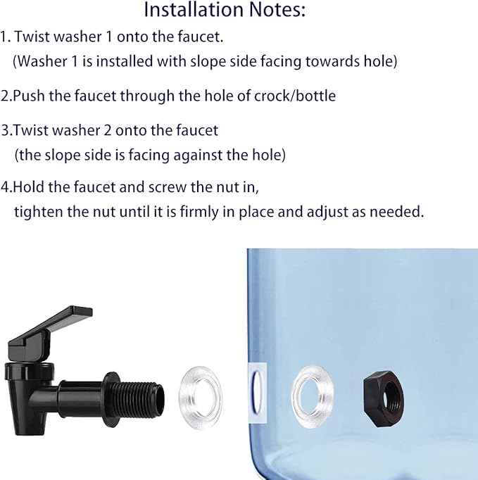 HUINING Replacement Ceramic Dome Water Filter with Coconut Shell Activated Carbon and Faucet Kit for Countertop,Household Water Bucket, Water Cooler Filtration Systems Water Pitcher