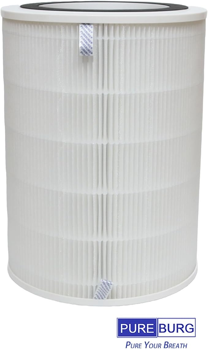 PUREBURG Replacement Filter Compatible with Proscenic A9 & Probreeze PB-P07 & Ganiza G300S, Insignia NS-APMWH2 BLITZHOME BH-AP450 TOnEnergy Air Purifier,H13 HEPA Activated Carbon