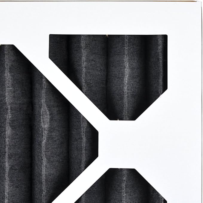 AIRx ODOR 16x25x1 MERV 8 Carbon Pleated Air Filter - Made in the USA - Box of 6