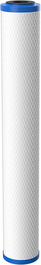 Pentair Pentek EP-20 Carbon Water Filter, 20-Inch, Whole House Carbon Block Replacement Cartridge with Bonded Powdered Activated Carbon (PAC) Filter, 20" x 2.5", 5 Micron