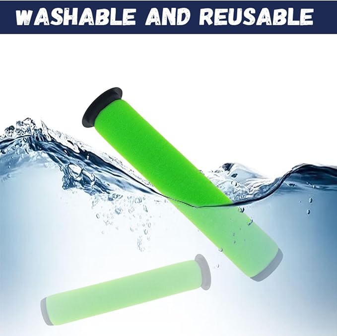 NKA 1611215 Vacuum Filter Replacement Compatible with Bissell AirRam Stick Vacuum Compare to Part # 1611215 for Models 1984 19844 1984B 1984C 2144 21448 19841 Pack of 4