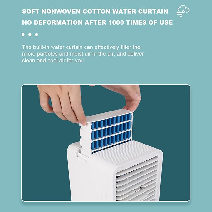 Mini Air Cooler Filter, Replacement Cooling Filter Air Cooler Filter Home Office Replacement Filter for Air Cooler Accessories