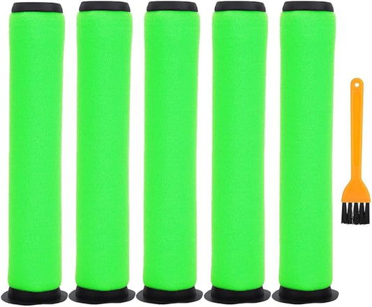 Vacuum Filter Compatible with Bissell AirRam Stick Vacuum Cleaner - Compare to Part # 1611215 for Models 1984 19844 1984B 1984C 2144 21448 19841 Replacement Filters Part(5 Pack)