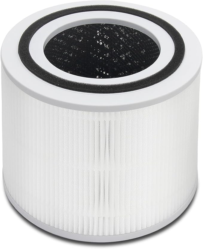 EBUSI Genuine Core 300 Replacement Filter, Compatible Core 300 Core300-P Core 300S Core 300S/P, 3-In-1 HEPA, High-Efficiency Activated Carbon, (1 Pack, White)