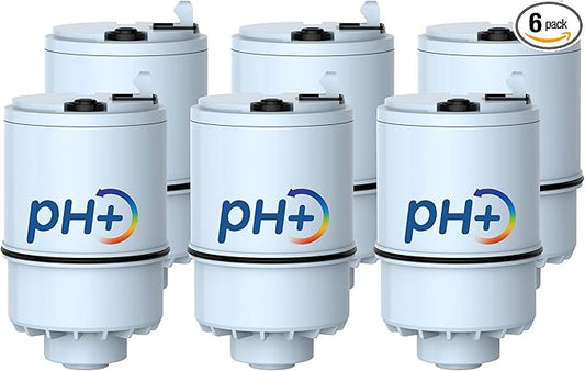 [Alkaline] 6 Pack Faucet Filter Replacement for All PUR®Plus, PUR® Water Filter Replacement, Pur® Filter Replacement RF-9999®, 1800-Gallon Long Lifespan, AQUA CREST