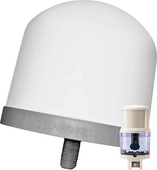 Ceramic Water Filter Replacement 1364 for PiMag Nikken Aqua Pour Gravity Water Dispenser 1360, Durable Ceramic Pre Filter for Nikken Products Filtration System, Helps Reduce Fine Sediment & Particles