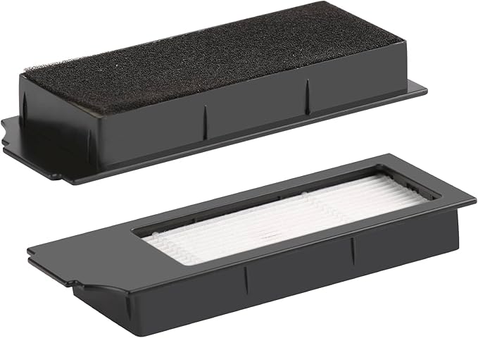 (5 Pack) N20 Plus HEPA Filter Compatible With ECOVACS DEEBOT N20 Plus/ N20 Pro Plus/ X1 Omni/ T10/ T10 Plus/ T10 Turbo/ T10 Omni, Robot Vacuum Filter Kit, Replacement Filters Accessories, Black