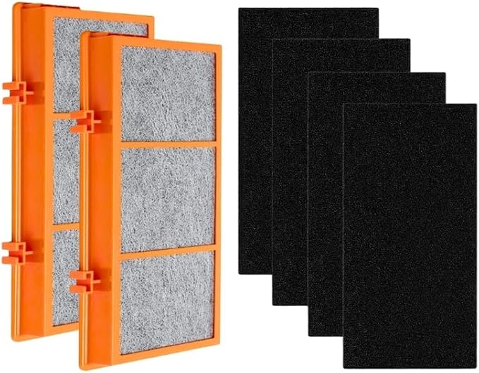 Nispira AER1 Filter Replacement for Holmes Air Purifier HAPF30AT HAPF30AS-U4R HAP242-NUC Smoke Grabber 2 HEPA 4 Carbon Booster, Remove Odor Smoke VOCs 1.2 x 10 x 4.6 Inches
