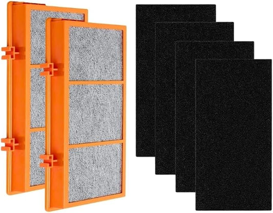 Nispira AER1 Filter Replacement for Holmes Air Purifier HAPF30AT HAPF30AS-U4R HAP242-NUC Smoke Grabber 2 HEPA 4 Carbon Booster, Remove Odor Smoke VOCs 1.2 x 10 x 4.6 Inches